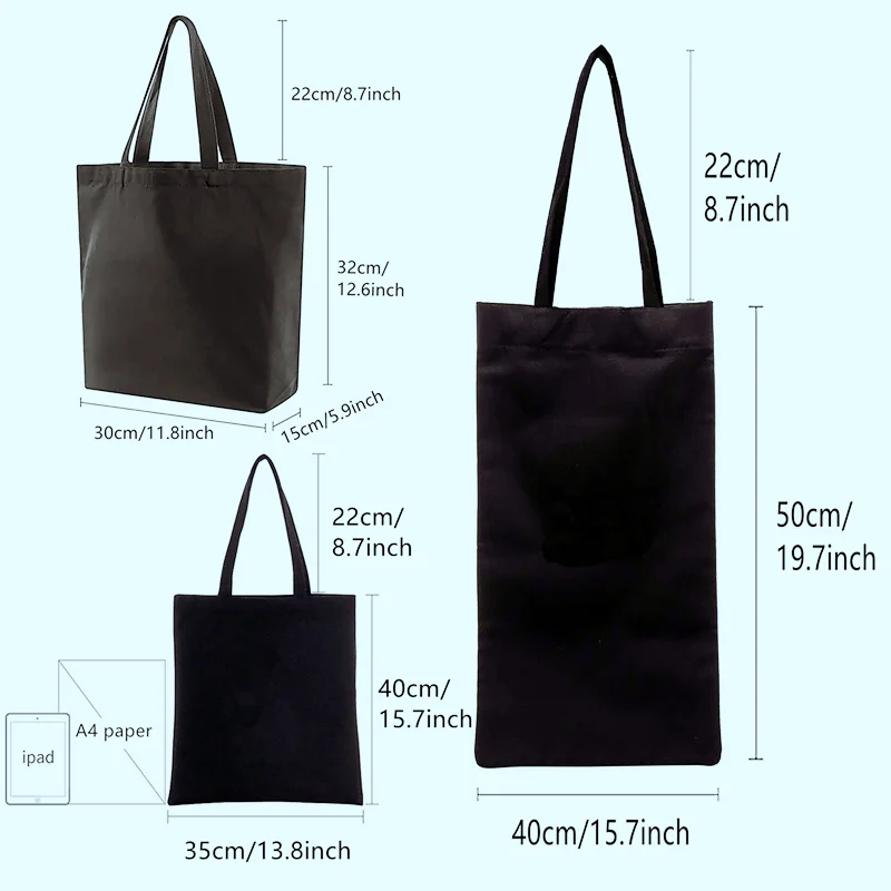 Mo Dao Zu Shi The Untamed Women Hand Bag with Free Shipping Low Price Black Canvas Canvas Tote Ladies