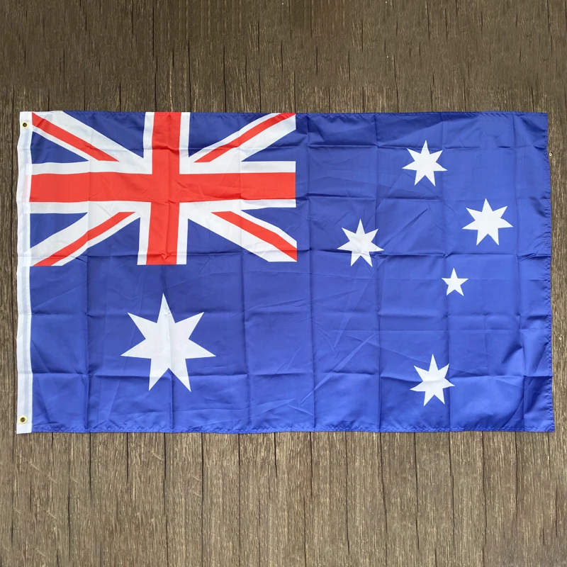 xvggdg  New 90x150cm Large Australia Flag Polyester the Aussie National Banner Home Decor