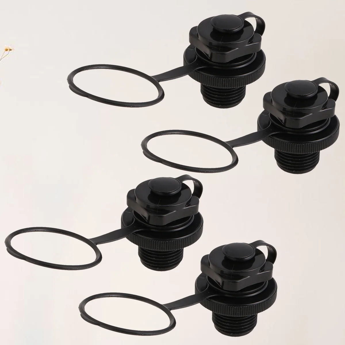 

4 PCS Inflatable Boat Gas Nozzle Kayaks Sup Pump Adaptor 450X400X400CM Seal Base One-way Boston for