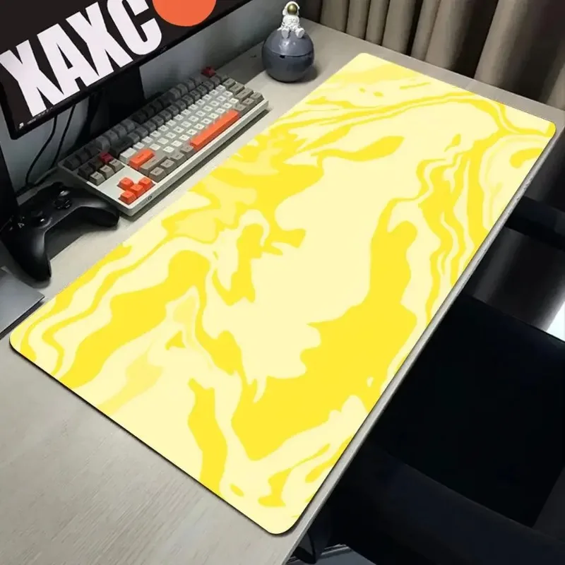 Fashion Yellow Creative Mouse Pad High Quality Best-Selling Games Non-Slip Rubber Lock Pads Dedicated Office Computer Table Mats