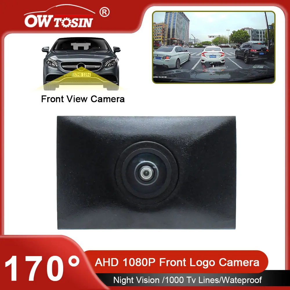 HD 170° Fisheye AHD 1080P Car Front Camera For Audi Q7 4L Facelift 2010 2011 2012 2013 2014 2015 Vehicle Logo Front View Camera