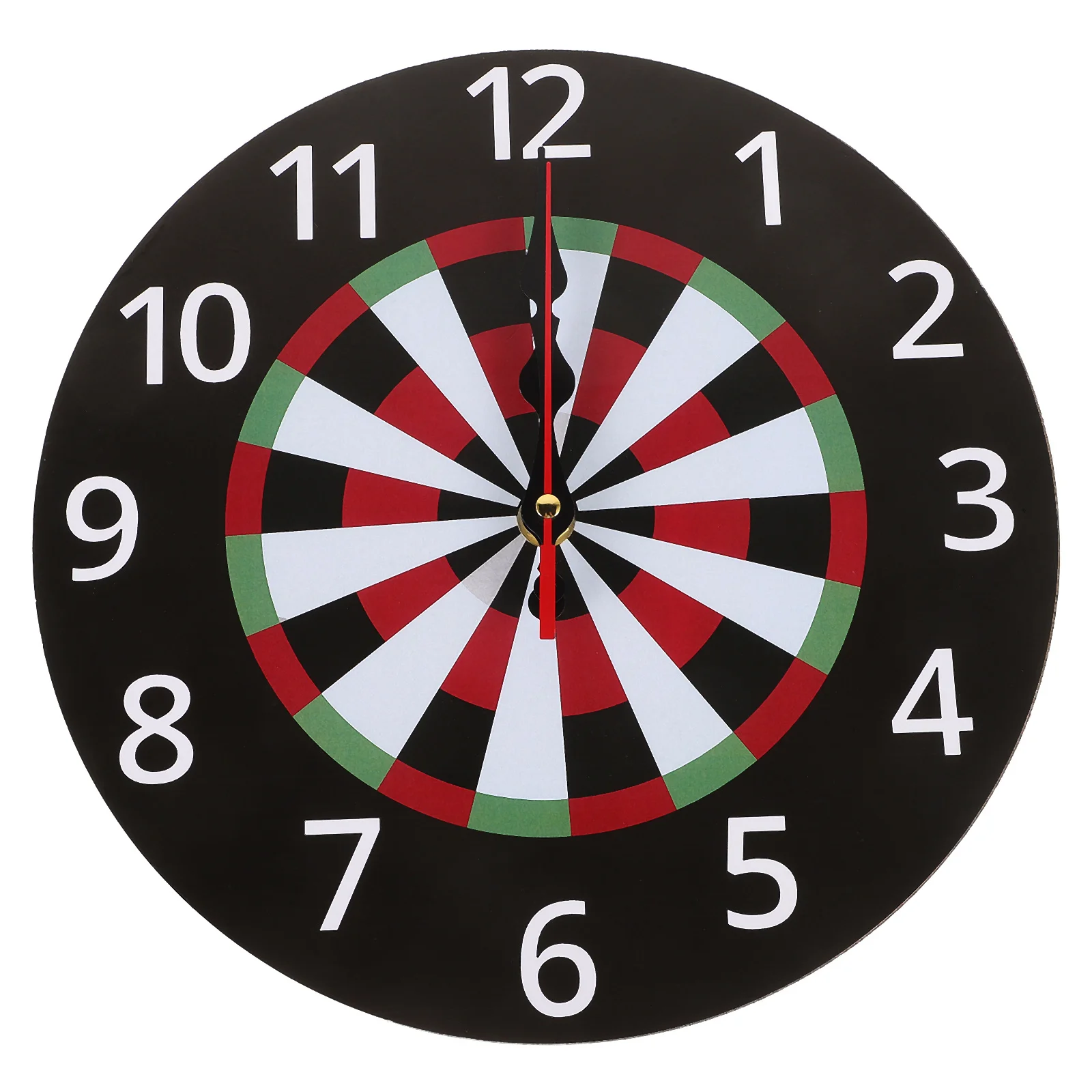 

Round Dart Themed Wall Clock with Silent Movement Decorative Clock for Bedrooms Living Rooms Kitchens Classrooms Offices Game