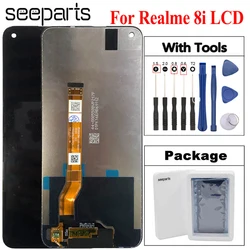 Tested Well For Realme 8i LCD Display Touch Screen Digitizer Assembly Replacement For Realme 8i Phone 6.6