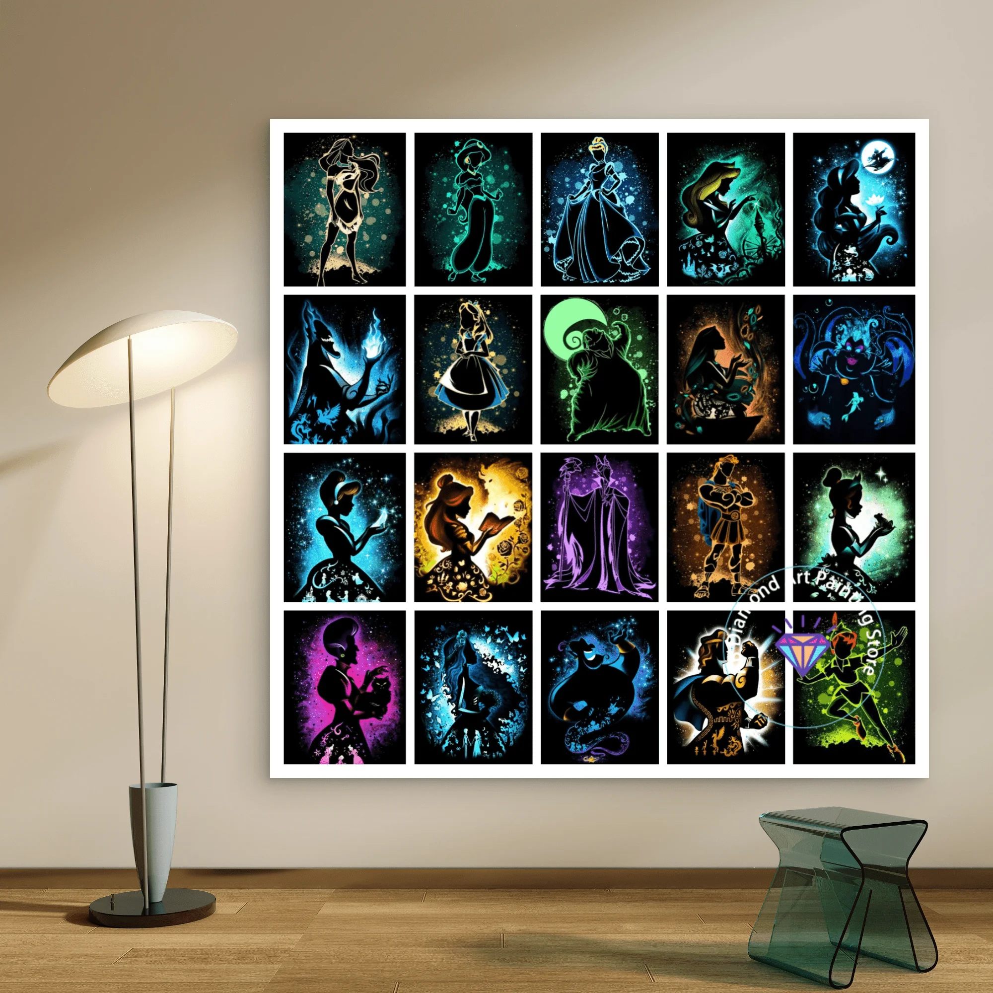 

Alice's Adventures in Wonderland AB Diamond Painting Kit 5D DIY Villain Diamond Embroidery Handmade Art Gift Home Decoration