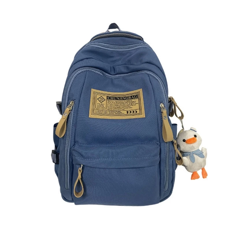 กระเป๋าเป้สะพายหลังโรงเรียน Bookbag น่ารักจี้กระเป๋าแล็ปท็อปสำหรับวัยรุ่น Daypack