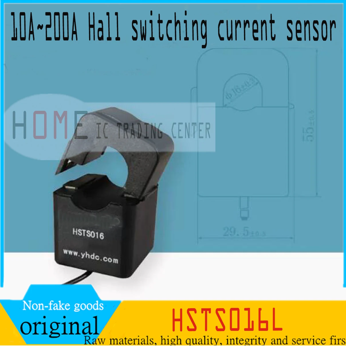 Customized Hall Split Core Current Sensor HSTS016L Input ±10A ±20A ±30A ±50A ±100A ±150A ±200A Output 2.5±0.625V 1%