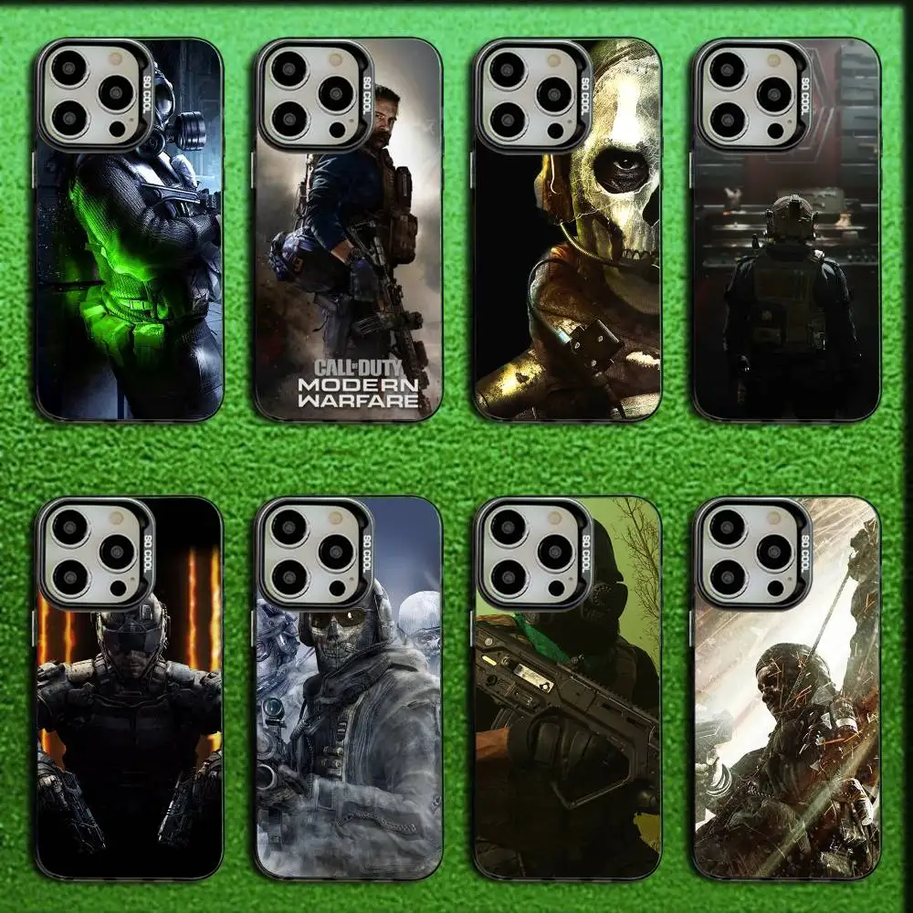 

Call Of Duty Phone Case For iPhone 16,15,14,13,12,11,Mini,Pro,E,SE4,MAX Candy Matte Shockproof Black Cover