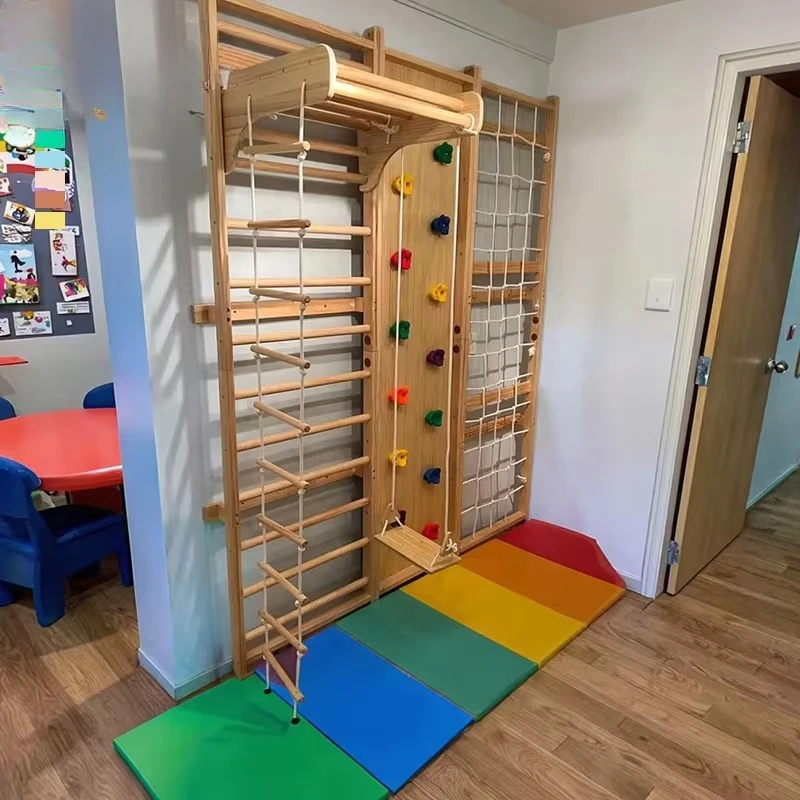 Klettergerüst für Kinder und Erwachsene, für den Innenbereich, Leiter, Kletterwand