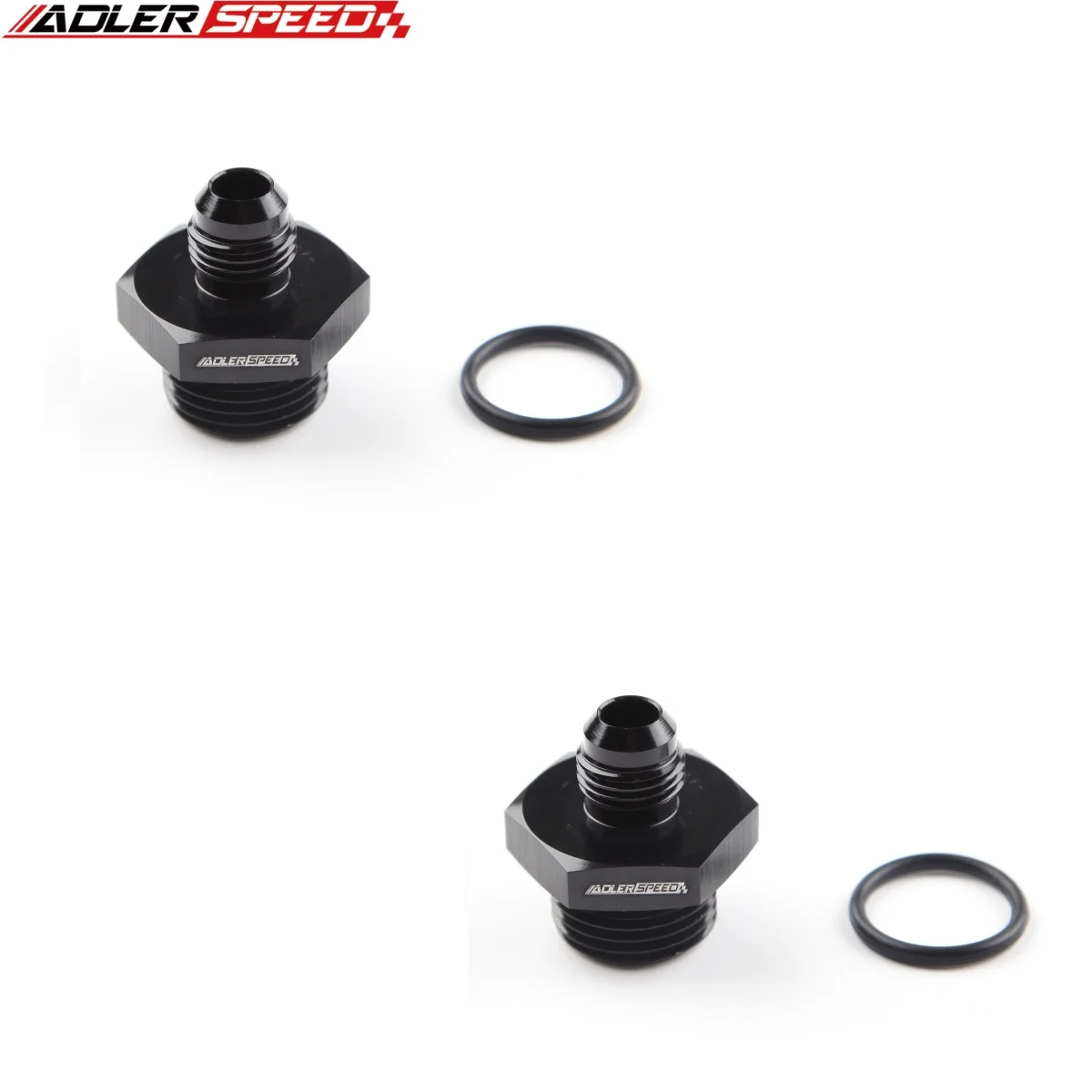 

2 шт., алюминиевый адаптер-6AN AN6 «папа» на AN8 с прямым вырезом для топливного масла, уплотнительное кольцо, черный, синий