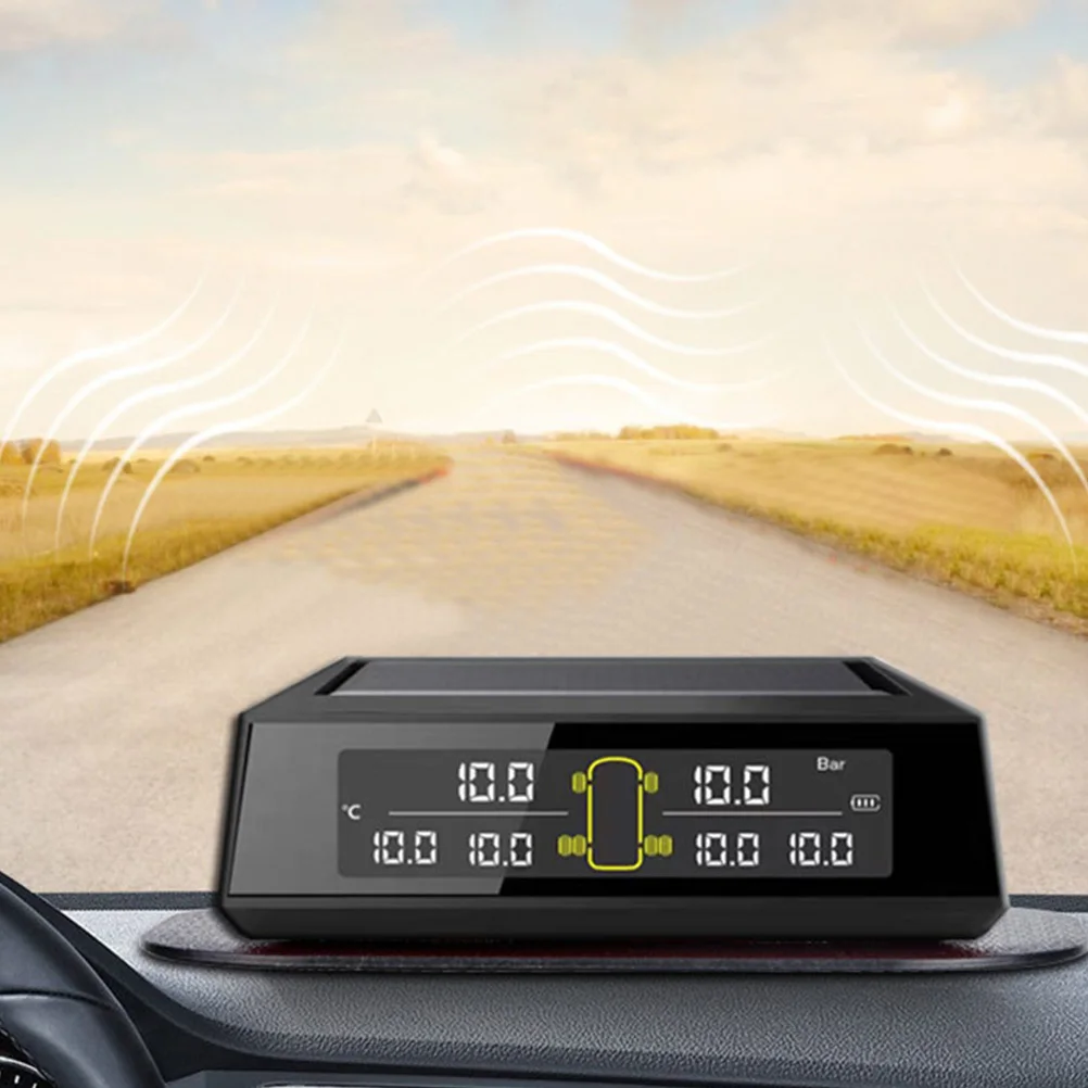 

1Set Truck Tire Pressure Monitoring System Solar USB Charging 6 Wheels Smart Intelligent Alert Intelligent Vehicle