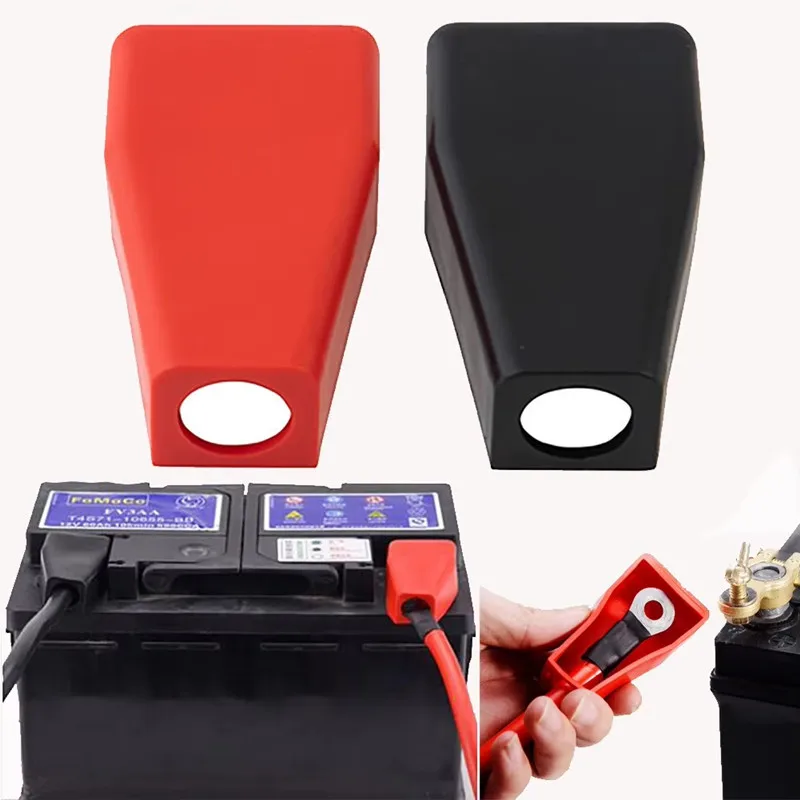

Universal Car Battery Terminal Cap Negative Positive Terminal Covers Protector Replacement Batteries Car Accessories