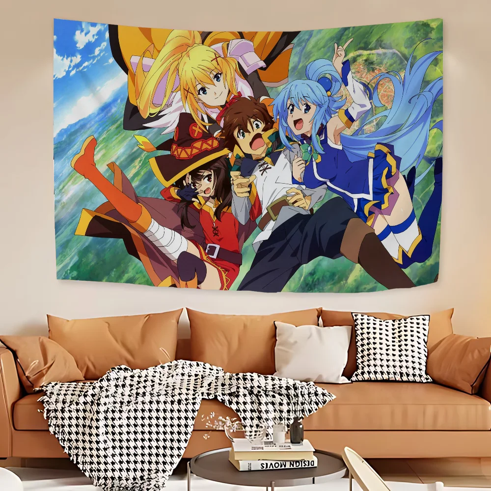 

Anime KonoSuba Cartoon Tapestry Wall Hanging Decoration Household Home Decor