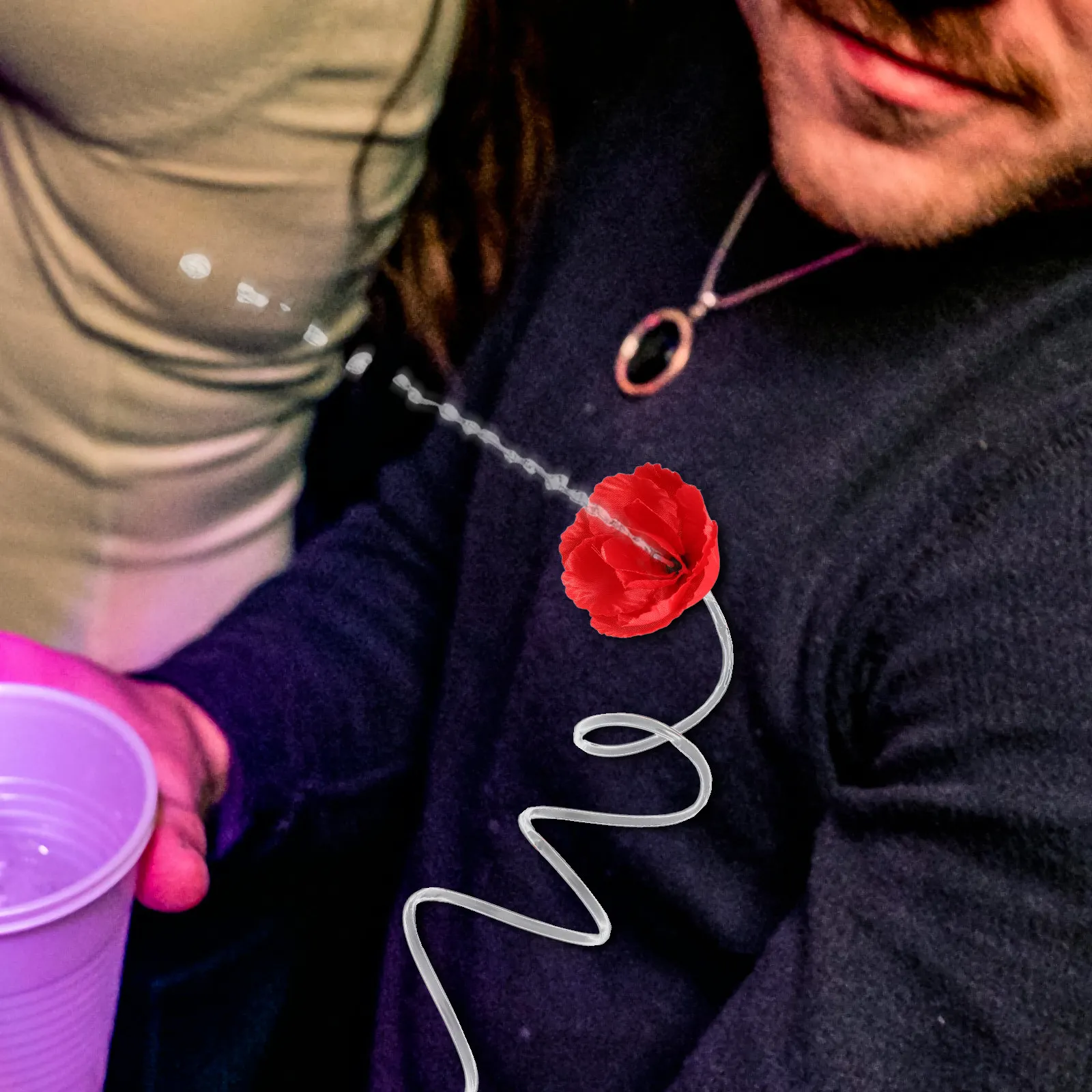 

Набор из 2-х красных роз, извергающих воду, для розыгрышей на День дураков, Хэллоуин, вечеринки, для детей и взрослых, реалистичные искусственные цветы для шуток