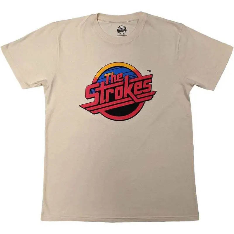 The Strokes T-Shirt Red Logo Rock Offiziell Neu Natur