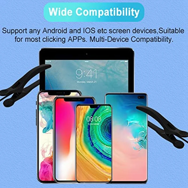 (NEW) Mobile Phone Screen Clicker, Analog Finger Connecting Device, Automatic Physical Intelligent Mute Touch Screen