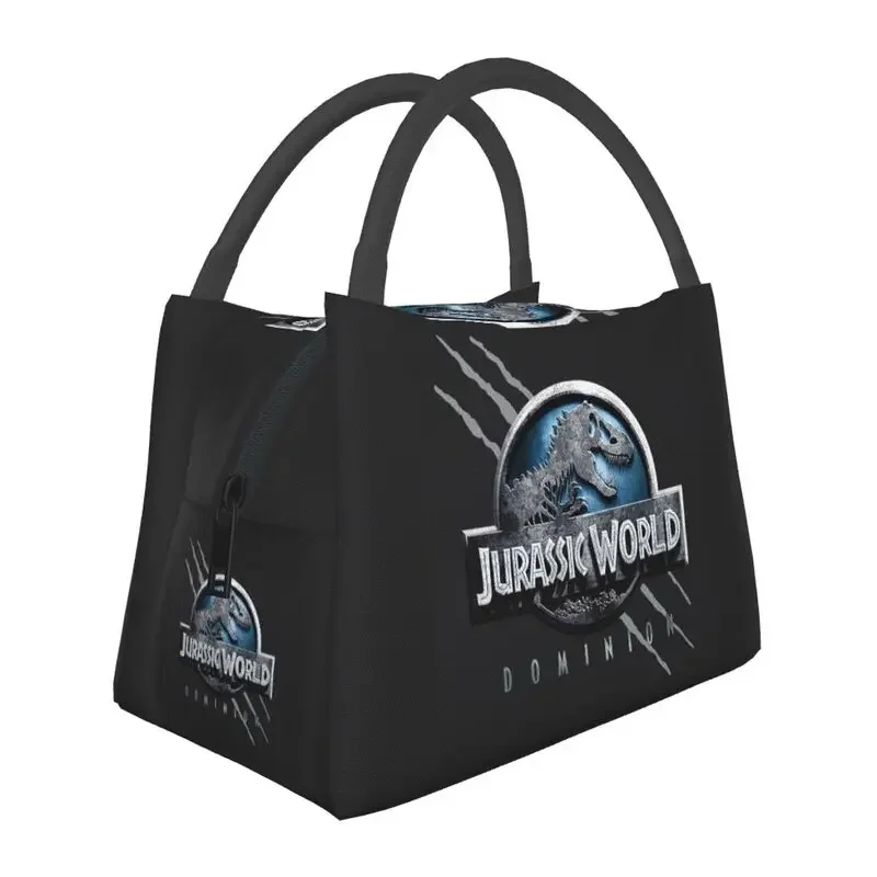 Jurassic World Dominion Jurassic Park Insulated Lunch Bags for Camping Travel Dinosaur Leakproof Cooler Thermal Bento Box Women