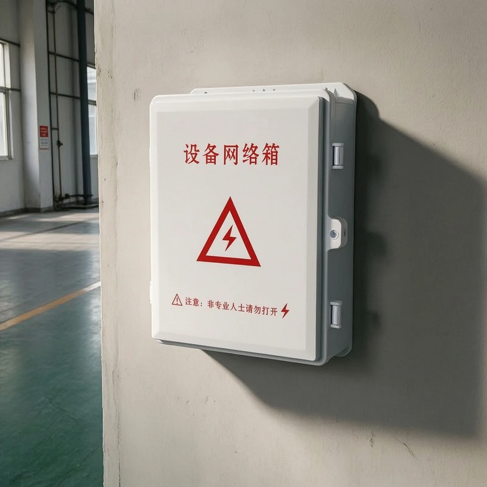 Equipment Box with Hinged Door Weather-Resistant Outdoor Electrical Box Electrical Enclosure Wall-Mounted Cabinet Compact view 6