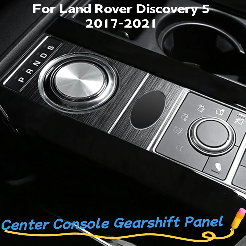 

For Land Rover Discovery 5 L462 S/SE 17-2021 Aluminum Alloy Car Gear Function Area Protector Cover Trim Stickers Car Accessories