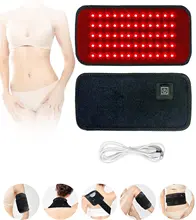 60 leds vermelho & infravermelho terapia de luz cinto 850nm 660nm volta queimar gordura envoltório máquina de emagrecimento cintura almofada térmica corpo inteiro