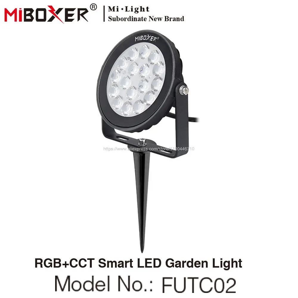 

Miboxer 9W led Lawn Light RGBCCT Garden Light FUTC02 Waterproof IP66 Outdoor Lighting AC110V 220V 50/60Hz 2.4G RF WiFi Tuya APP