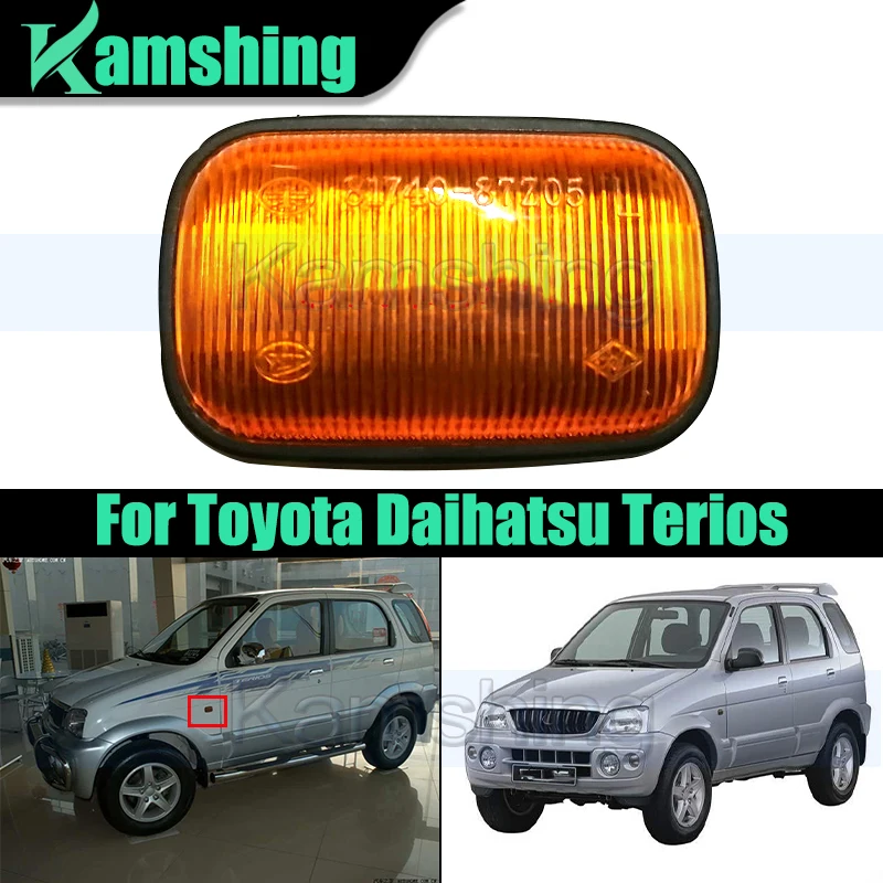 

Car Turn Signal Light For Toyota Daihatsu Terios 1997-2005 Side Marker Light Repeater Fender Marker Indicator Lamp
