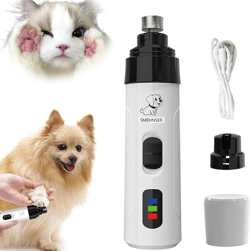 Dog Nail Trimmer Dog Nail Grinder Electric Dog Nail Clippers For Dog Nail Grinders Rechargeable Pet Paws Grooming Tool