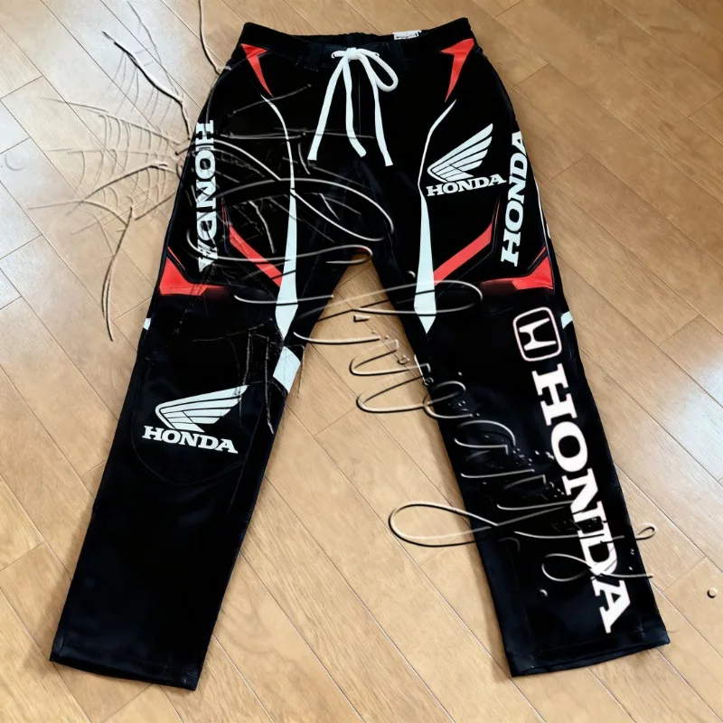 

2026Summer New Honda Racing Fashion Street Retro Motorcycle Clothing Men's Off Road Enthusiasts Mountain Bike Speed Drying Pants