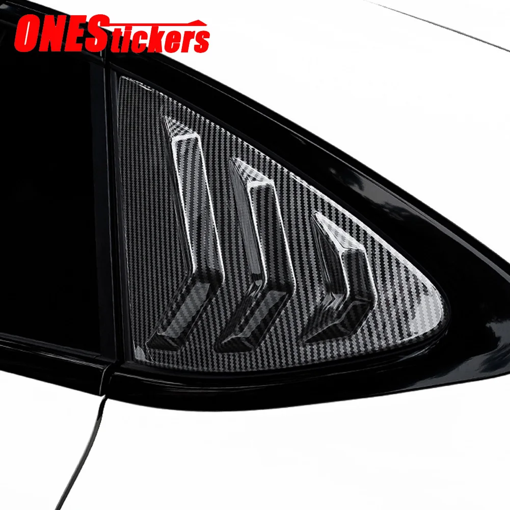 

For Mercedes Benz GLC Class X253 Coupe GLC200 260 300 2016-2022 Car Door Rear Window Triangle Shutters Louver Cover Trim Frame