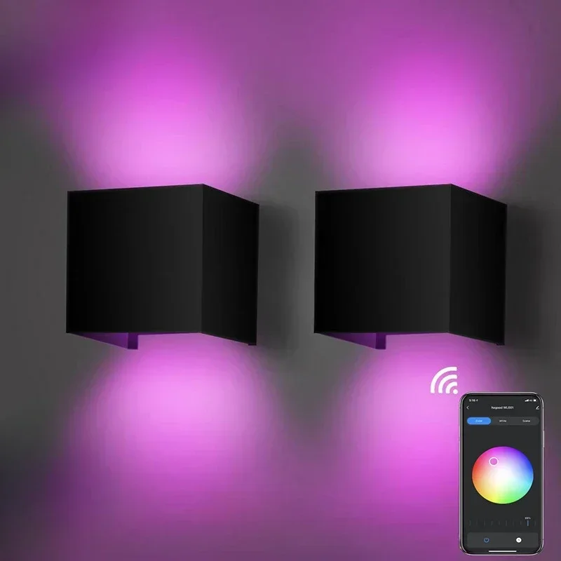 

Porch Light Wall Lamp Modern Nordic Long Strip LED Ligths RGB Decor Indoor Atmosphere Bar Background Lighting Wall Lamps Sconce