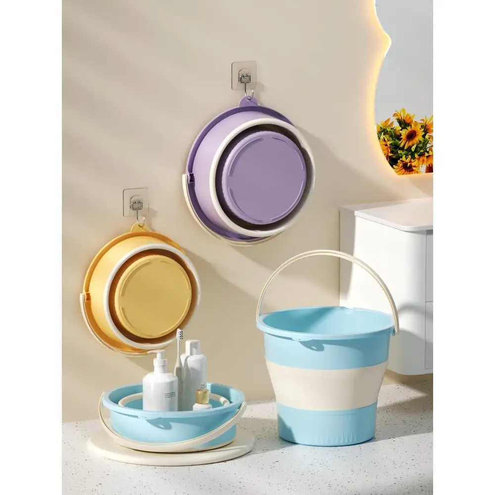 

Утолщенное портативное пластиковое ведро: прочное, для улицы, путешествий, рыбалки, мытья машины, складное, для уборки дома...