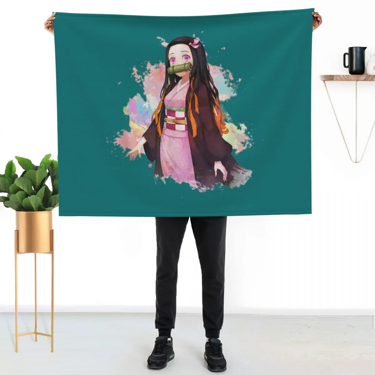 

Cute Kawaii uwu e-Girl Gaming Korean japanese Style Weeb Throw Blanket Soft Plush Blanket as Housewarming Gift