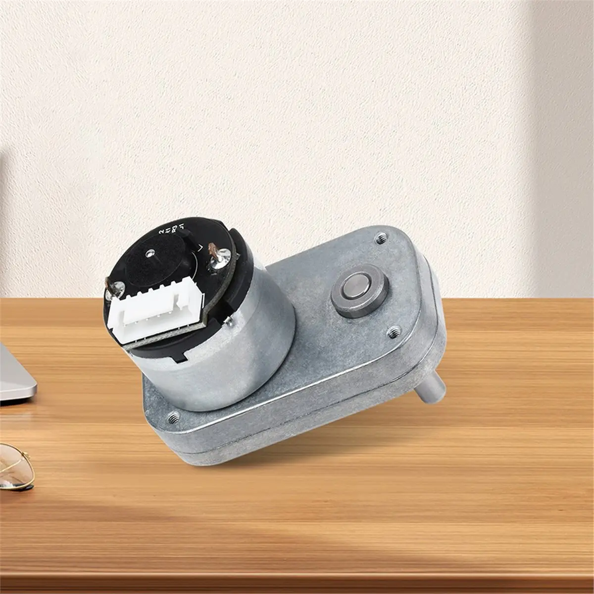 A32I L-Shaped Permanent Magnet DC Gear Motor Magnetic Hall Encoder All-Metal Gear Motor Mainly Used in Short Wheelbase Robots