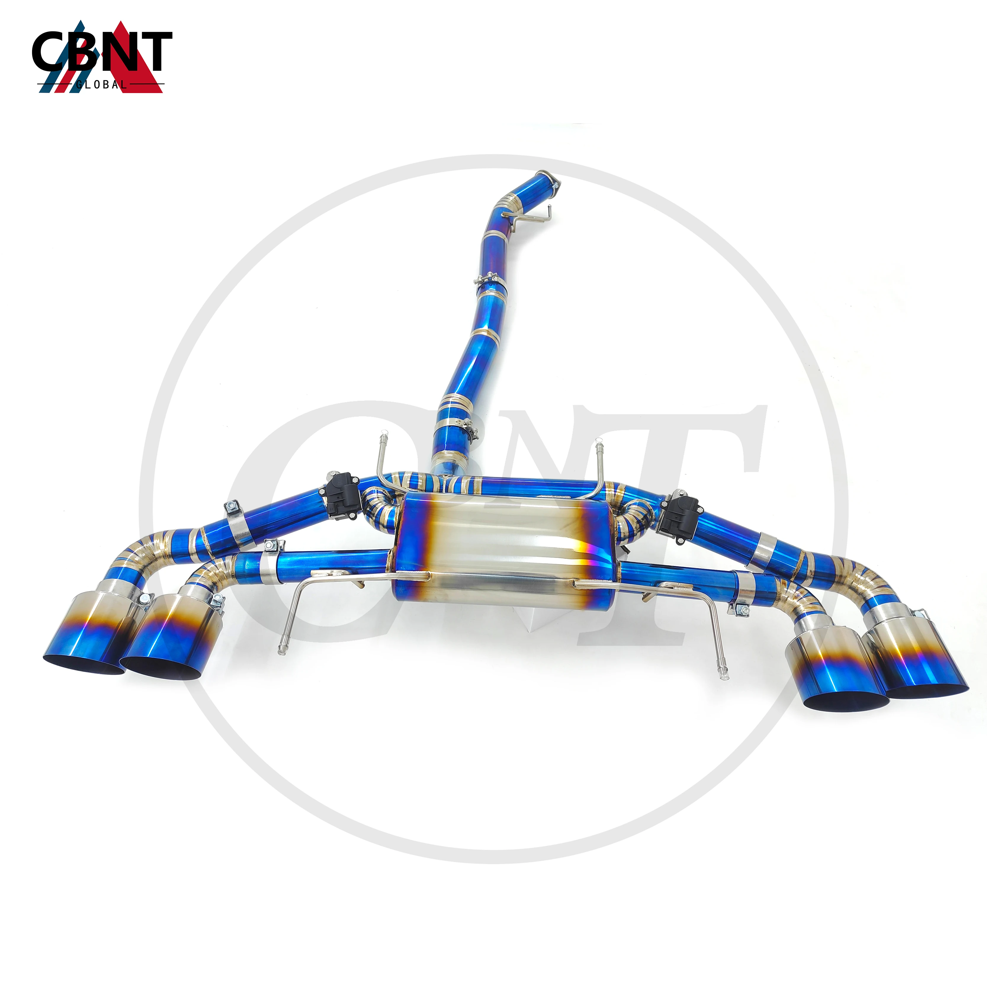 

CBNT Valved Exhaust System for Nissan GTR R35 3.8T V6 TC4 Titanium Alloy Performance Exhaust Pipe Catback with Valve Muffler