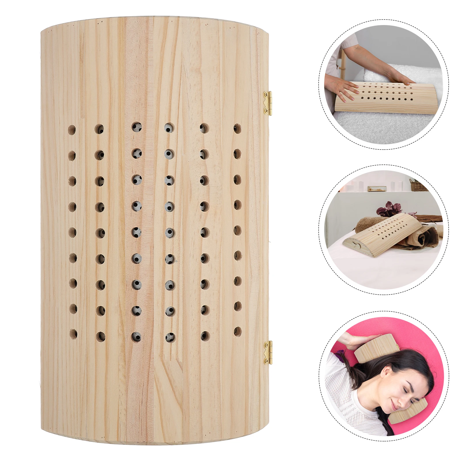 

Эргономичная поясничная подушка для прижигания, деревянная поддержка спины для здорового сна, гладкая, износостойкая, для сна, для шеи и