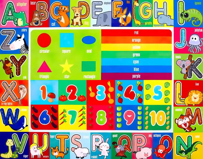 7x5ft Wonderful Kindergarten Happy Birthday Alphabet Preschool Custom Washable Wrinkle Free Photo Background Backdrop Polyester