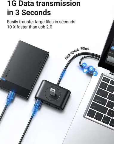 UGREEN USB 3.0 хаб 4 портов
