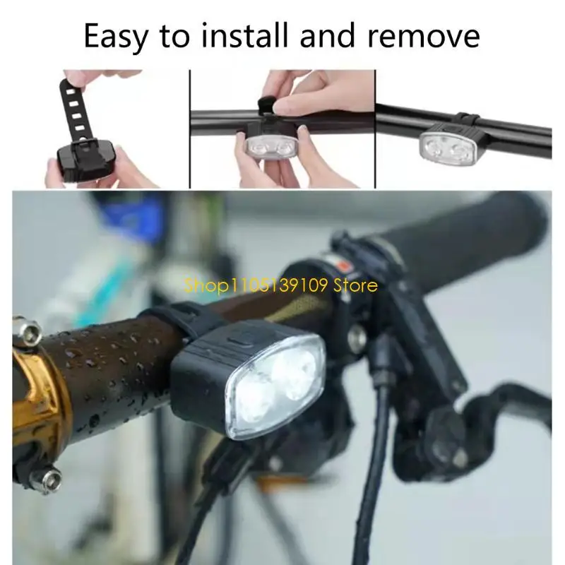 مصابيح LED الأمامية والخلفية LED مع بطارية قابلة لإعادة الشحن وتصميمات مقاومة للطقس تركيبات بسيطة للمغامرات في الهواء الطلق