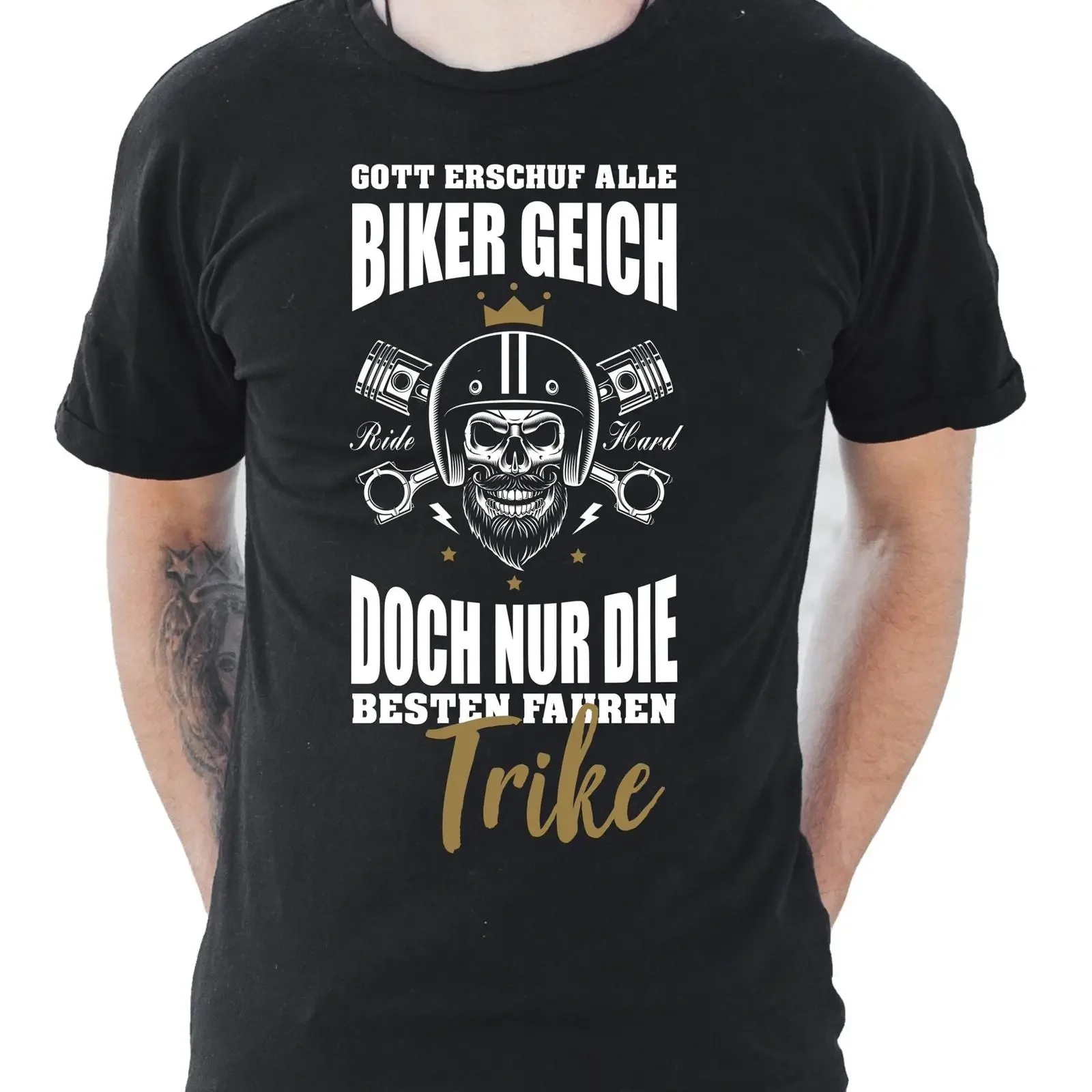 Tuning Biker Accessories T Shirt only the best ride Trike Motorcycle Saying Fun vintage Washed Unisex Versatile streetwear Soft