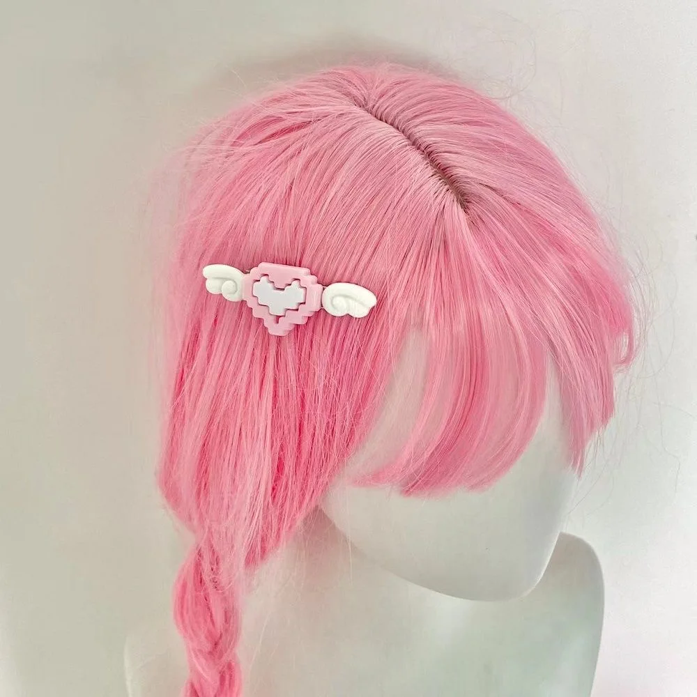 Landmine-Pince à cheveux Lolita pour filles, épingles à cheveux d'ange, accessoires de cosplay pour femmes, Y2K, Love Wings, Sweet Cool