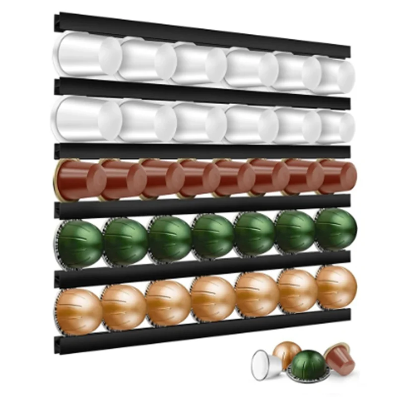 Держатель для кофейных капсул BAAD для любых капсул для кофе, полки для капсул для кафе, стеллажи для хранения капсул