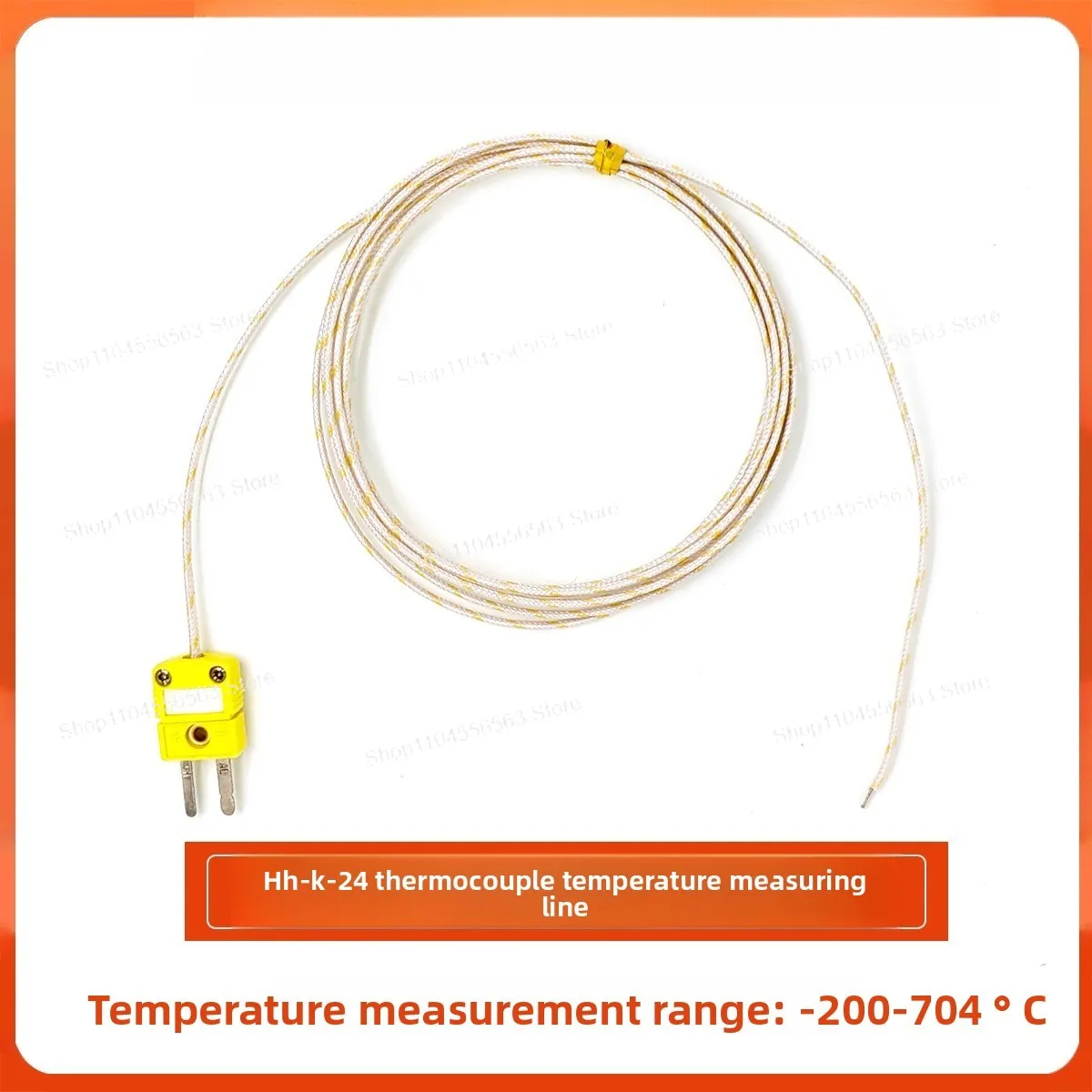 د الحرارية عالية الدقة من النوع K (TT-K-30-SLE) - سلك درجة الحرارة المعزول مع قابس لمراقبة درجة الحرارة الصناعية