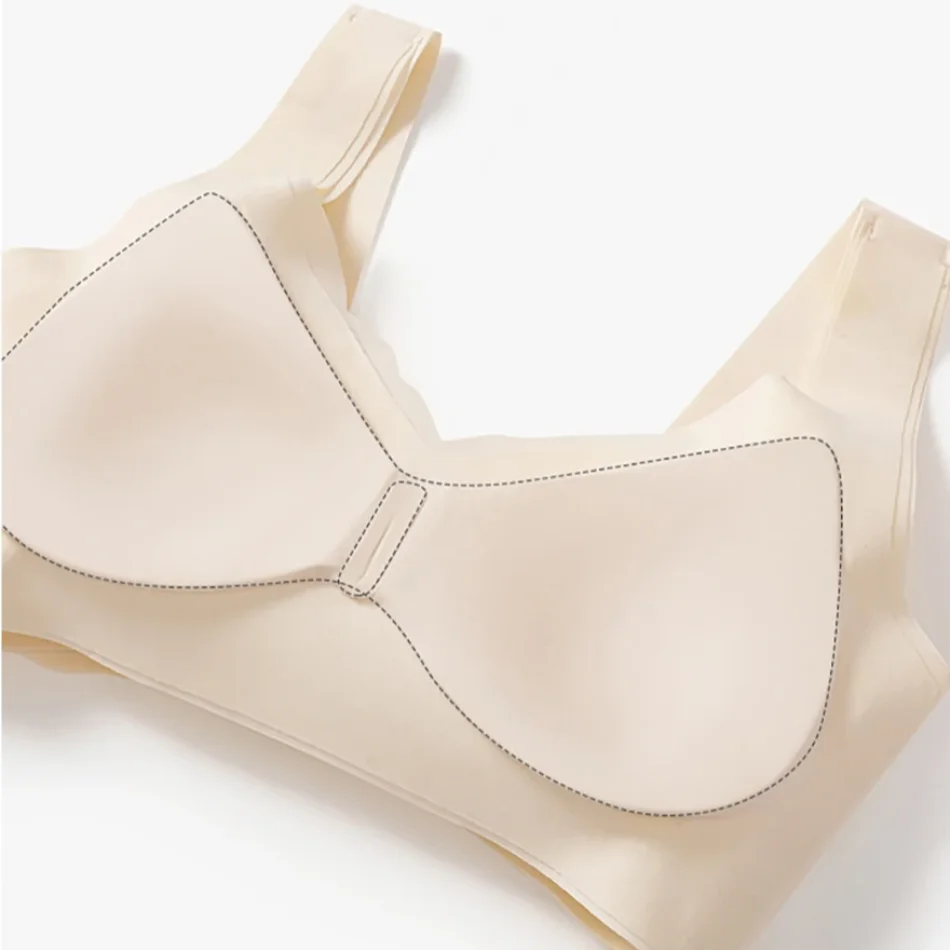 Comfortable Solid Color U-Back Front Buckle Women Bra Anti-Gravity Support Side Collection and High Elasticity Daily Wear Bras