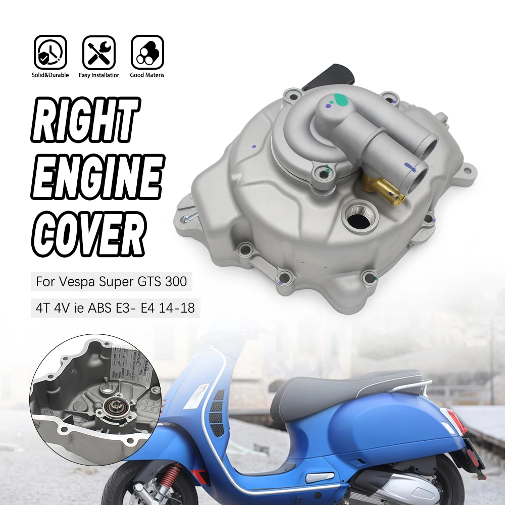 

Motorcycle Parts Right engine cover Stable For DERBI GP1 250 2006-2007 GP1 LOW SEAT 250 EU3 250 2007-2008 SR MAX 300 2011-2014
