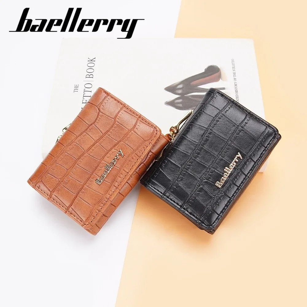 Fashion PU Leather Short Wallet Crocodile Pattern Portable Coin Purse Lightweight Korean Money Bag Women Wallet