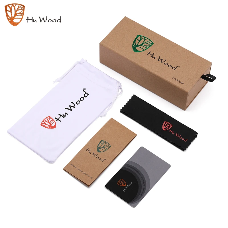 HU WOOD النظارات الشمسية النساء مصمم موضة نظارات شمسية مستقطبة الرجال العلامة التجارية الفاخرة عدسة زرقاء Uv400 مكبرة GR8061