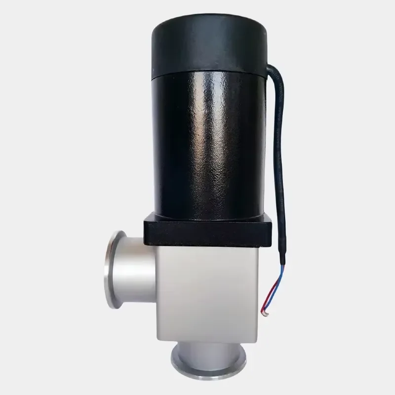 KF High Vacuum Pneumatic Angle Valve for Gas Systems High Temperature Resistant OEM Customizable Industrial Component Durable