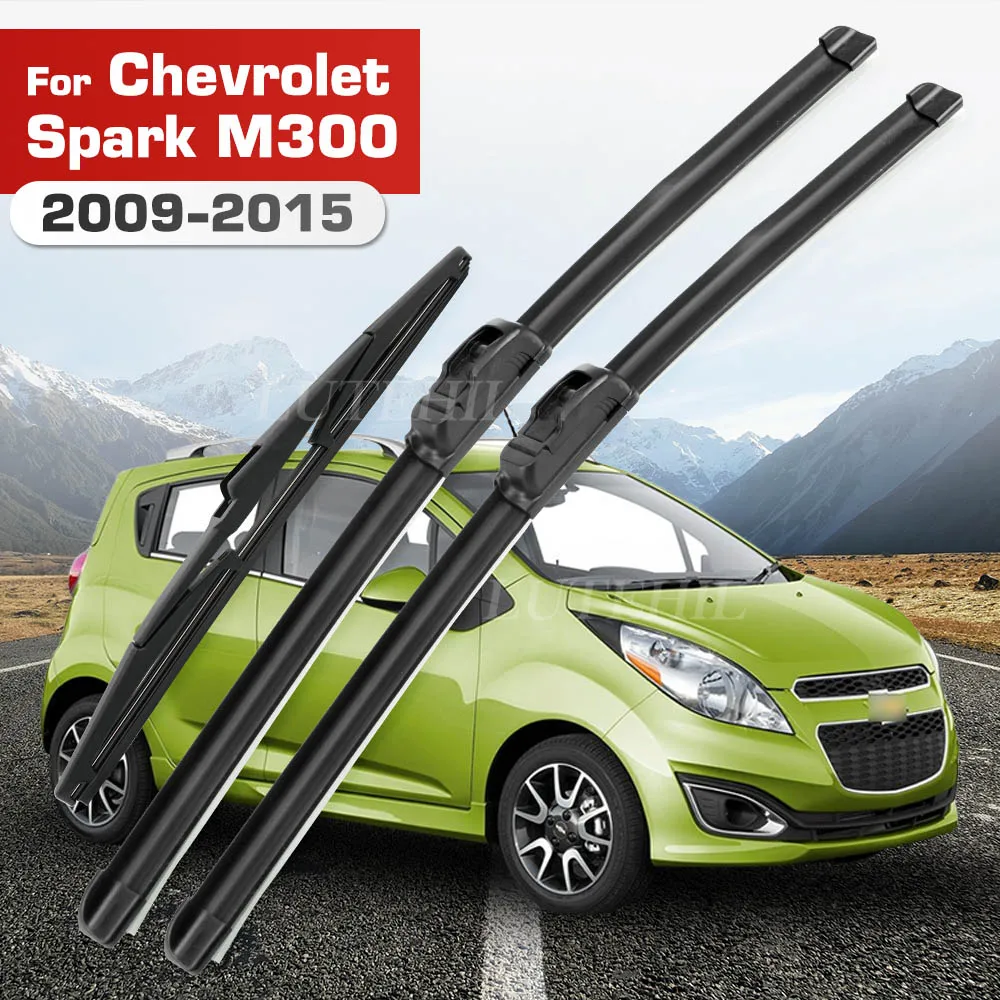 

Wiper For Chevrolet Spark M300 2009-2015 2010 2011 Wiper Front & Rear Blades Windshield Windscreen Window Brushes 21"+16"+12"