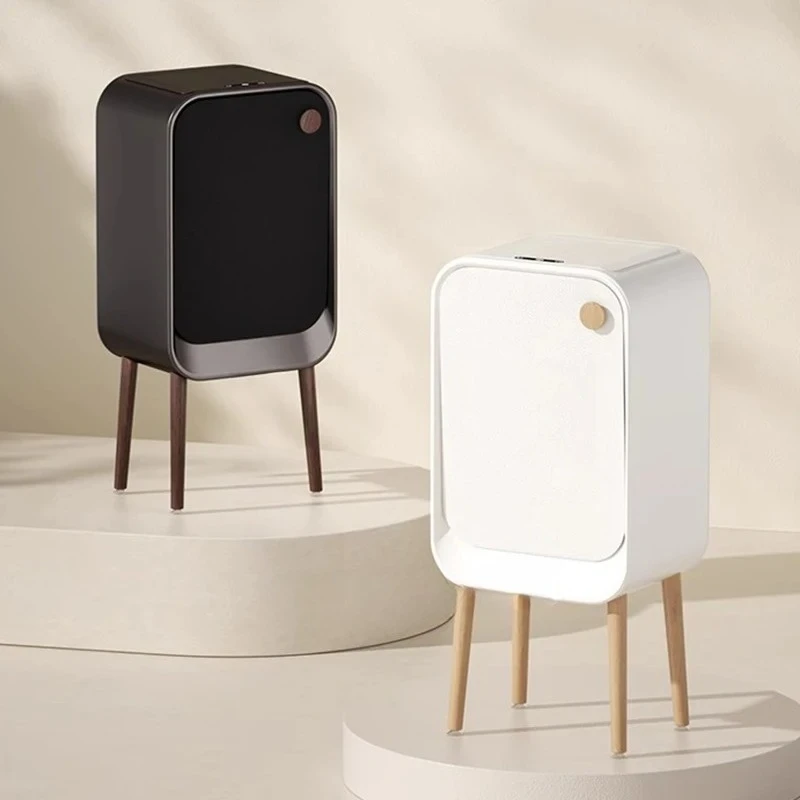 Automatic Sensor Trash Can Modern Luxury Waste Bin Kitchen Bathroom Smart Litter Bin Indoor Anti Odor Dustbin with Lid