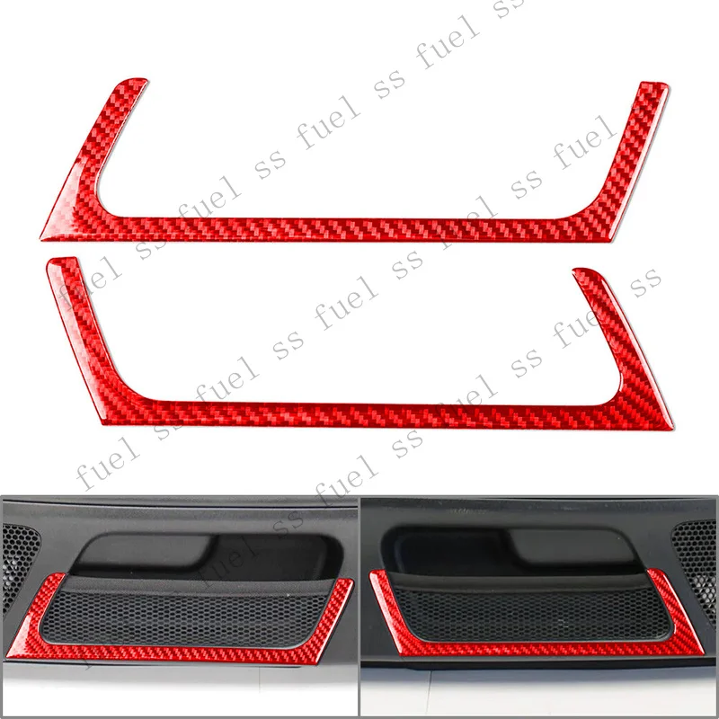 S+ Door Storage Air Vent Outlet Cover Trim for Honda S2000 2004-2009 Red 2pcs Car