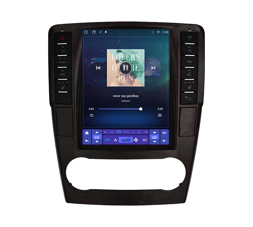 Krando 9.7 "Tesla Android Car Rado Unità principale Gps Schermo verticale per Mercedes-Benz ML W166/GL X166 2012-2015 DSP Wifi Carplay